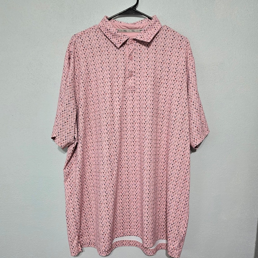 Walter Hagen 11 Pink Golf Tee Polo Shirt Golf XL
